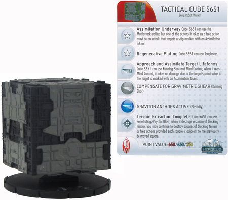 Set 3 HeroClix Star Trek Tactics III #100 Tactical Cube 5651