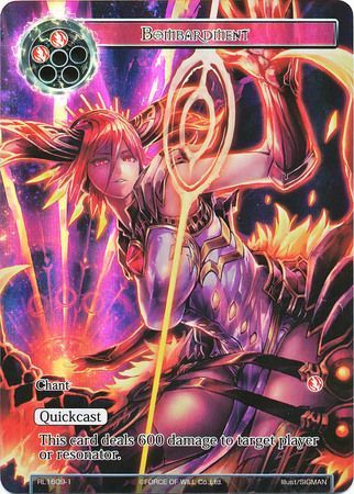 Bombardment RL1609 1 Full Art Promo Bombardment RL1609 1 Full Art Promo
