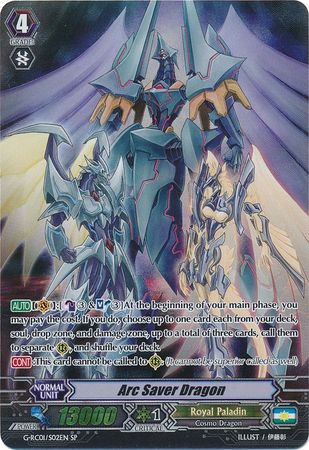 Arc Saver Dragon G RC01 S02EN Special Parallel SP G Revival Collection Vol 1 Singles Arc Saver Dragon G RC01 S02EN Special Parallel SP G Revival Collection Vol 1 Singles