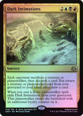 Dark Intimations 128 184 Foil Dark Intimations 128 184 Foil