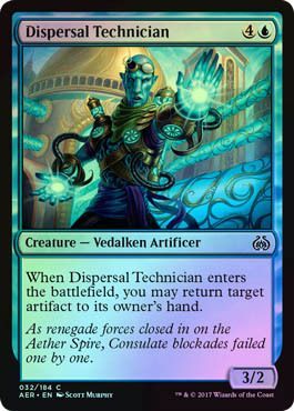 Dispersal Technician 032 184 Foil Aether Revolt Foil Singles Dispersal Technician 032 184 Foil Aether Revolt Foil Singles