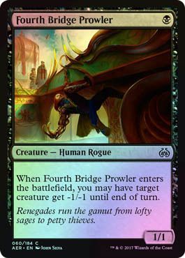Fourth Bridge Prowler 060 184 Foil Aether Revolt Foil Singles Fourth Bridge Prowler 060 184 Foil Aether Revolt Foil Singles