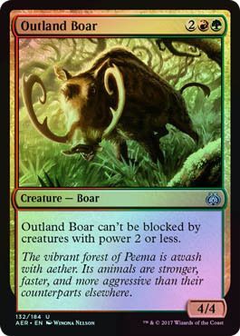 Outland Boar 132 184 Foil Aether Revolt Foil Singles Outland Boar 132 184 Foil Aether Revolt Foil Singles