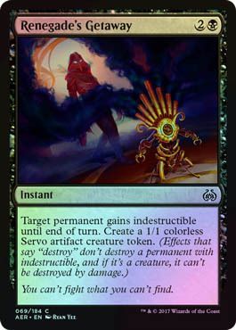 Renegade s Getaway 069 184 Foil Aether Revolt Foil Singles Renegade s Getaway 069 184 Foil Aether Revolt Foil Singles