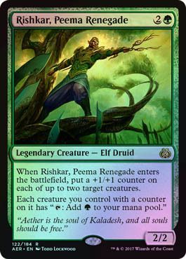 Rishkar Peema Renegade Foil 122 184 Aether Revolt Foil Singles Rishkar Peema Renegade Foil 122 184 Aether Revolt Foil Singles