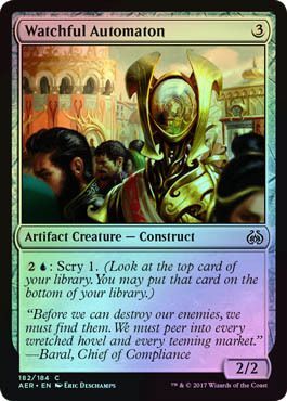 Watchful Automaton 182 184 Foil Aether Revolt Foil Singles Watchful Automaton 182 184 Foil Aether Revolt Foil Singles