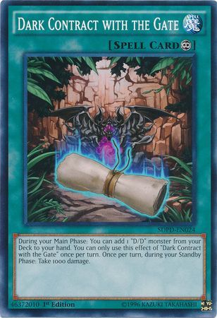 Dark Contract with the Gate SDPD EN024 Common 1st Edition Dark Contract with the Gate SDPD EN024 Common 1st Edition
