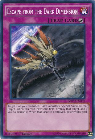 Escape from the Dark Dimension SDPD EN039 Common 1st Edition Structure Deck Pendulum Domination Singles Escape from the Dark Dimension SDPD EN039 Common 1st Edition Structure Deck Pendulum Domination Singles