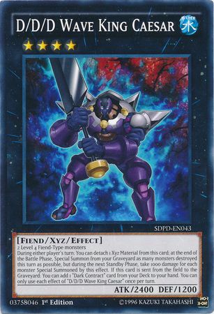 D D D Wave King Caesar SDPD EN043 Common 1st Edition Structure Deck Pendulum Domination Singles D D D Wave King Caesar SDPD EN043 Common 1st Edition Structure Deck Pendulum Domination Singles