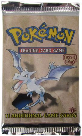 Fossil 1st Edition Booster Pack Pokemon