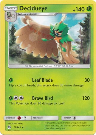Decidueye 11 149 Rare Sun Moon Base Set Singles Decidueye 11 149 Rare Sun Moon Base Set Singles