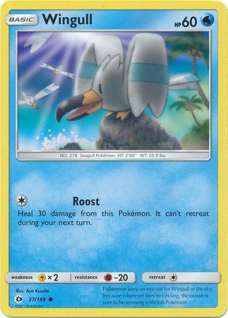 Wingull 37 149 Common Sun Moon Base Set Singles Wingull 37 149 Common Sun Moon Base Set Singles