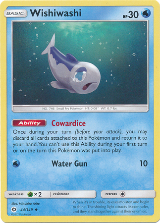 Wishiwashi 44 149 Uncommon Sun Moon Base Set Singles Wishiwashi 44 149 Uncommon Sun Moon Base Set Singles
