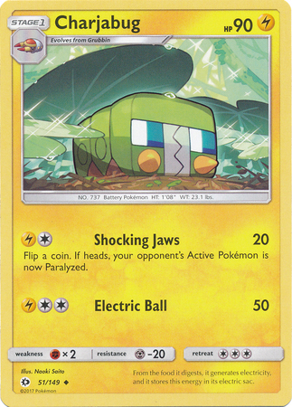 Charjabug - Sun & Moon (base Set) - Pokemon 