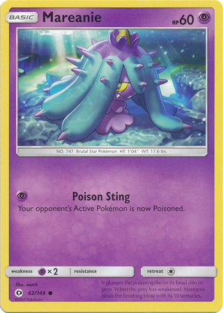 Mareanie 62 149 Common Sun Moon Base Set Singles Mareanie 62 149 Common Sun Moon Base Set Singles