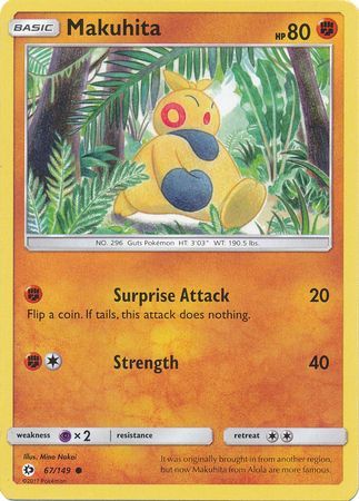 Makuhita 67 149 Common Sun Moon Base Set Singles Makuhita 67 149 Common Sun Moon Base Set Singles