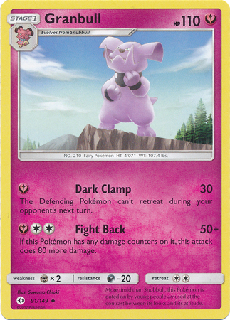 Granbull 91 149 Uncommon Sun Moon Base Set Singles Granbull 91 149 Uncommon Sun Moon Base Set Singles