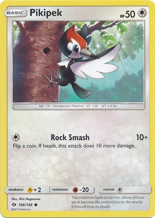 Pikipek 106 149 Common Sun Moon Base Set Singles Pikipek 106 149 Common Sun Moon Base Set Singles