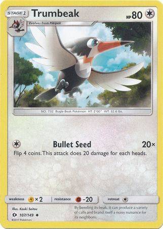 Trumbeak 107 149 Uncommon Sun Moon Base Set Singles Trumbeak 107 149 Uncommon Sun Moon Base Set Singles