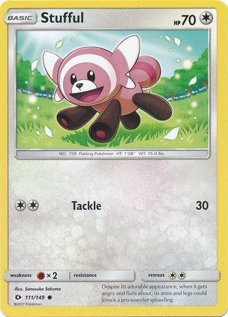 Stufful 111 149 Common Sun Moon Base Set Singles Stufful 111 149 Common Sun Moon Base Set Singles