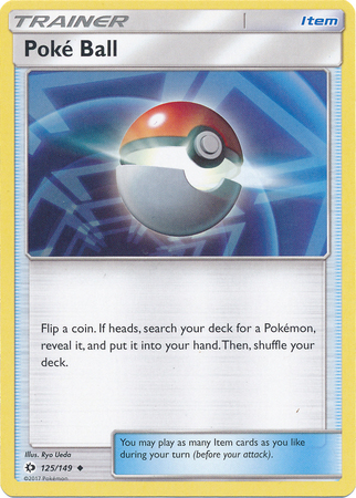 Poke Ball 125 149 Uncommon Sun Moon Base Set Singles Poke Ball 125 149 Uncommon Sun Moon Base Set Singles