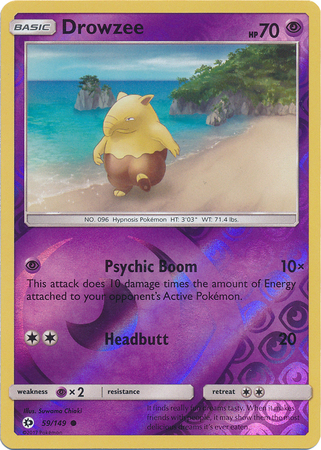 Drowzee 59 149 Common Reverse Holo Sun Moon Base Set Reverse Holo Singles Drowzee 59 149 Common Reverse Holo Sun Moon Base Set Reverse Holo Singles