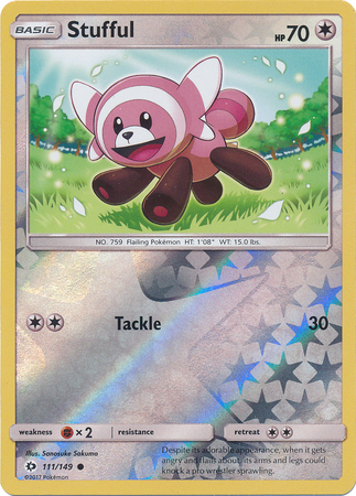 Stufful 111 149 Common Reverse Holo Sun Moon Base Set Reverse Holo Singles Stufful 111 149 Common Reverse Holo Sun Moon Base Set Reverse Holo Singles