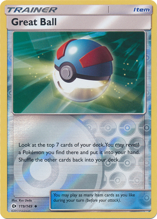 Great Ball 119 149 Uncommon Reverse Holo Sun Moon Base Set Reverse Holo Singles Great Ball 119 149 Uncommon Reverse Holo Sun Moon Base Set Reverse Holo Singles