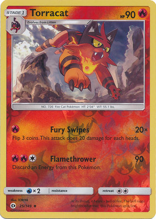 Torracat 25 149 Uncommon Reverse Holo Torracat 25 149 Uncommon Reverse Holo