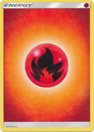 2017 Pokemon Fire Energy Card In Mint Condition 