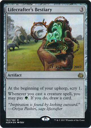Lifecrafter s Bestiary 162 184 AER Pre Release Foil Promo Magic The Gathering Promo Cards Lifecrafter s Bestiary 162 184 AER Pre Release Foil Promo Magic The Gathering Promo Cards