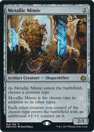 Metallic Mimic 164 184 AER Pre Release Foil Promo Magic The Gathering Promo Cards Metallic Mimic 164 184 AER Pre Release Foil Promo Magic The Gathering Promo Cards