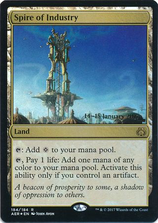 Spire of Industry 184 184 AER Pre Release Foil Promo Magic The Gathering Promo Cards Spire of Industry 184 184 AER Pre Release Foil Promo Magic The Gathering Promo Cards