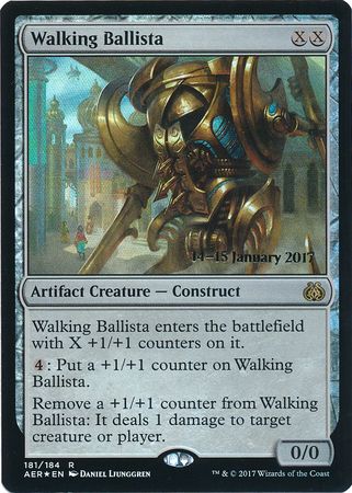 Walking Ballista 181 184 AER Pre Release Foil Promo Magic The Gathering Promo Cards Walking Ballista 181 184 AER Pre Release Foil Promo Magic The Gathering Promo Cards
