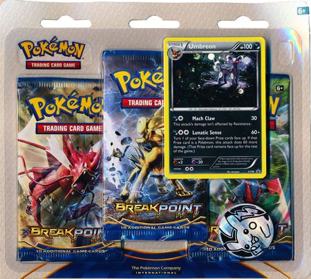 XY Breakpoint 3 Pack Blister with Umbreon Promo (Pokemon)