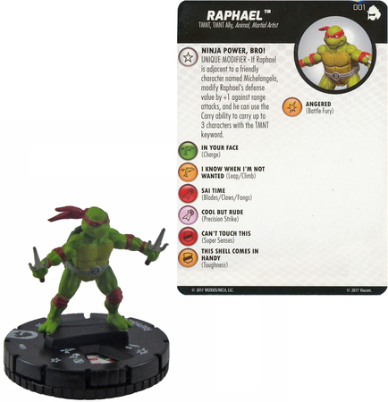 Raphael 001 TMNT Shredder s Return Gravity Feed Heroclix Other TMNT Shredder s Return Singles Raphael 001 TMNT Shredder s Return Gravity Feed Heroclix Other TMNT Shredder s Return Singles