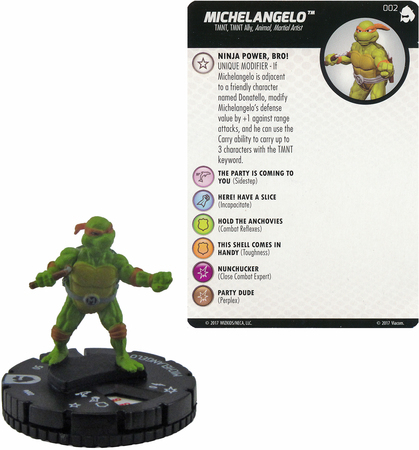 Michelangelo 002 TMNT Shredder s Return Gravity Feed Heroclix Other TMNT Shredder s Return Singles Michelangelo 002 TMNT Shredder s Return Gravity Feed Heroclix Other TMNT Shredder s Return Singles