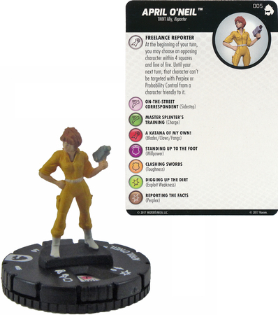 April O Neil 005 TMNT Shredder s Return Gravity Feed Heroclix Other TMNT Shredder s Return Singles April O Neil 005 TMNT Shredder s Return Gravity Feed Heroclix Other TMNT Shredder s Return Singles