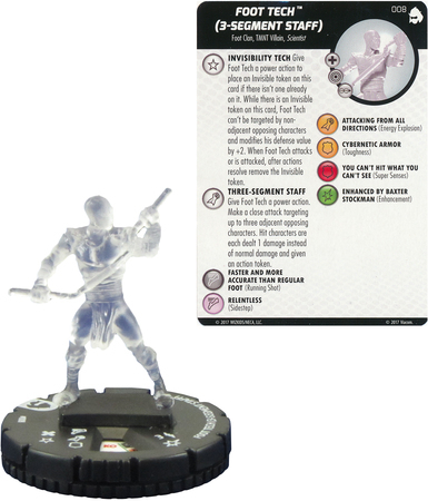 Foot Tech 3 Segment Staff 008 TMNT Shredder s Return Gravity Feed Heroclix Foot Tech 3 Segment Staff 008 TMNT Shredder s Return Gravity Feed Heroclix