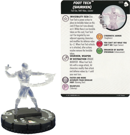Foot Tech Shuriken 009 TMNT Shredder s Return Gravity Feed Heroclix Foot Tech Shuriken 009 TMNT Shredder s Return Gravity Feed Heroclix