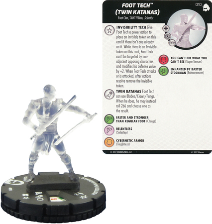 Foot Tech Twin Katanas 010 TMNT Shredder s Return Gravity Feed Heroclix Foot Tech Twin Katanas 010 TMNT Shredder s Return Gravity Feed Heroclix