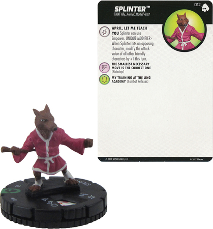 Splinter 012 TMNT Shredder s Return Gravity Feed Heroclix Splinter 012 TMNT Shredder s Return Gravity Feed Heroclix