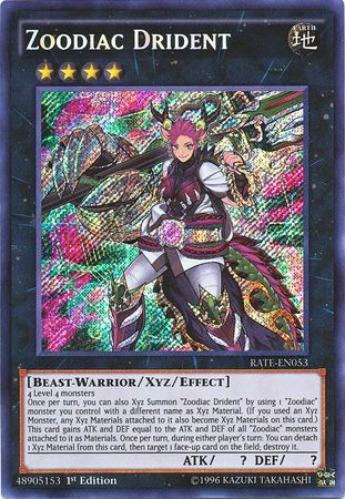 Zoodiac Drident RATE EN053 Secret Rare 1st Edition Raging Tempest 1st Edition Singles Zoodiac Drident RATE EN053 Secret Rare 1st Edition Raging Tempest 1st Edition Singles