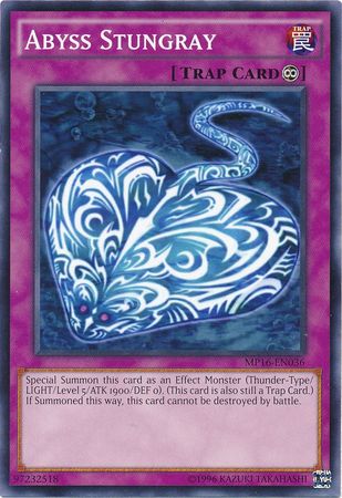 Abyss Stungray MP16 EN036 Common Unlimited Yu Gi Oh 2016 Mega Tins Unlimited Singles Abyss Stungray MP16 EN036 Common Unlimited Yu Gi Oh 2016 Mega Tins Unlimited Singles