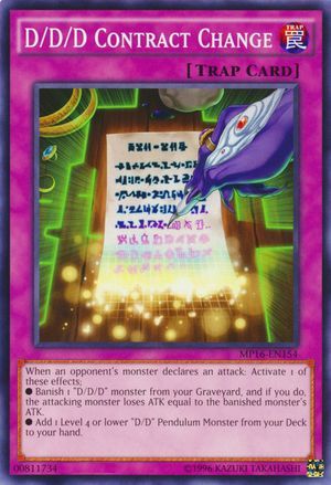 D D D Contract Change MP16 EN154 Common Unlimited Yu Gi Oh 2016 Mega Tins Unlimited Singles D D D Contract Change MP16 EN154 Common Unlimited Yu Gi Oh 2016 Mega Tins Unlimited Singles
