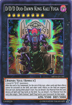 D D D Duo Dawn King Kali Yuga MP16 EN143 Super Rare Unlimited D D D Duo Dawn King Kali Yuga MP16 EN143 Super Rare Unlimited