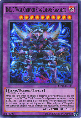 D D D Wave Oblivion King Caesar Ragnarok MP16 EN138 Super Rare Unlimited D D D Wave Oblivion King Caesar Ragnarok MP16 EN138 Super Rare Unlimited