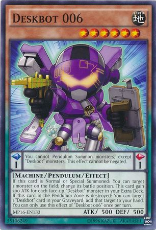 Deskbot 006 MP16 EN133 Common Unlimited Yu Gi Oh 2016 Mega Tins Unlimited Singles Deskbot 006 MP16 EN133 Common Unlimited Yu Gi Oh 2016 Mega Tins Unlimited Singles