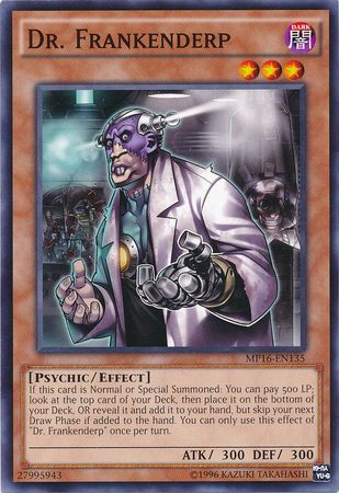 Dr Frankenderp MP16 EN135 Common Unlimited Yu Gi Oh 2016 Mega Tins Unlimited Singles Dr Frankenderp MP16 EN135 Common Unlimited Yu Gi Oh 2016 Mega Tins Unlimited Singles