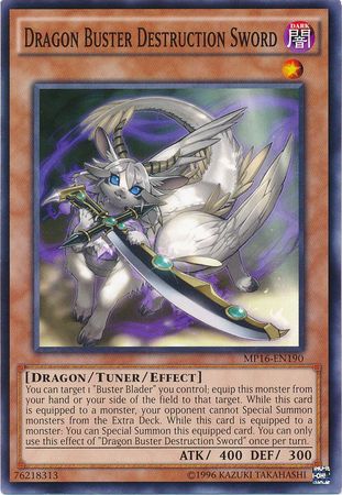 Dragon Buster Destruction Sword MP16 EN190 Common Unlimited Yu Gi Oh 2016 Mega Tins Unlimited Singles Dragon Buster Destruction Sword MP16 EN190 Common Unlimited Yu Gi Oh 2016 Mega Tins Unlimited Singles